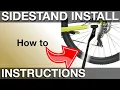 Sidestand Kickstand Installation on a Bicycle - How to instructions manual Three different types