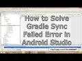 How to Solve Gradle Project Sync Failed in Android Studios Gradle Failed to Resolve Dependency