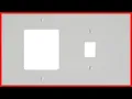 Leviton PJ126-W 2-Gang 1-Toggle 1 - Combination Wallplate Midway Size White