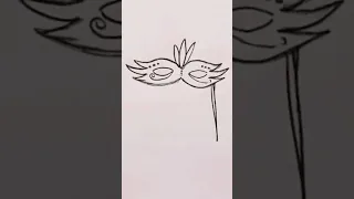 How To Draw An Eyes Mask Step By Step كيفية رسم ماسك عيون قناع خطوة بخطوة 