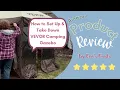 How to Set Up and Take Down VEVOR Clamshell Camping Gazebo Screen Tent 6 Sided Pop-up Mesh Windows