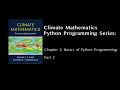 Climate Mathematics Chapter 2 Part 2