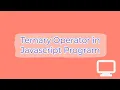 JavaScript - Find Even and Odd Numbers using Ternary Operator Source Code opensource