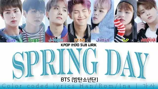 bts spring day indo sub lirik terjemahan indonesia