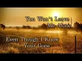 Luke Bryan- I See You Lyric Video
