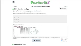 Java Practice-it Introduction to Java Programming Exercise 1 9 Egg