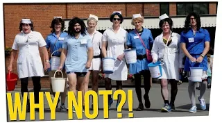 hospital refuses donations from men who wore sexy nurse outfits ft gina darling