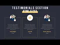 Testimonials Section Design Using Simple HTML CSS Website Section Tutorial