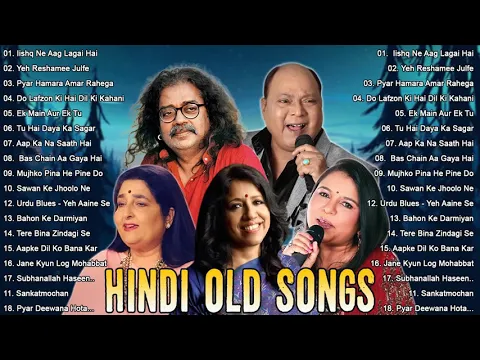 Download MP3 Mohammad Aziz \u0026 Hariharan \u0026 Anuradha Paudwal \u0026 Krishnamurthy  Hit Songs - Evergreen Hindi Songs 2021