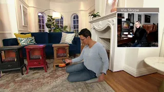 Living Glow Infrared Stove Heater with Remote Thermostat on QVC