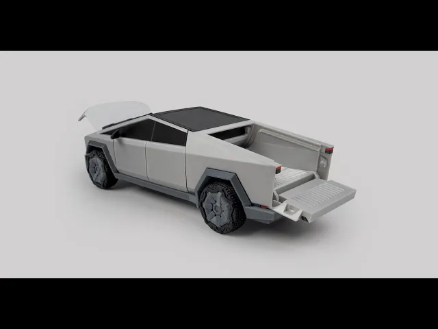 Foldable Cybertruck Production Version video thumbnail