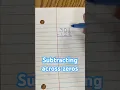 How to subtract across zeros - regrouping with boxing