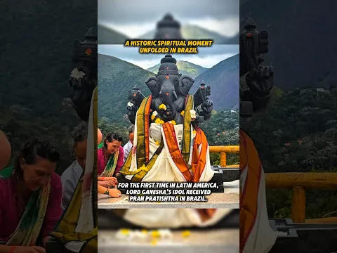 First-Ever Lord Ganesha Idol Consecrated in Brazil | #shorts