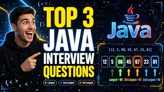 Find Largest 2nd Largest 3rd Largest Element in Java Coding Interview
