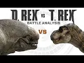 D. REX vs T. REX | Battle FACEOFF Analysis - Who wins?