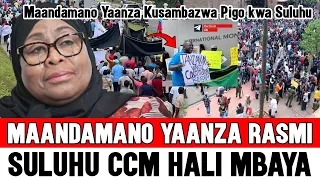 Samia Suluhu MAANDAMANO YAANZA Rasmi Yapamba Moto Mitandaoni Tarehe 29 Uchaguzi Onyo La Rais Leo 