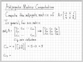 Adjugate Matrix Computation 3x3 - Linear Algebra Example Problems