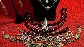 Jewelry Haul Sarah Coventry Garnets Avon more