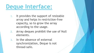 Deque Interface