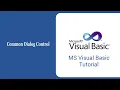 Common Dialog Visual Basic 6 Kolkata Youth Computer Training Centre