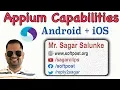 Lecture 8 - Appium capabilities for iOS and Android automation