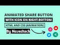 Animation Share Button With Social Icons using HTML CSS By Navedtech