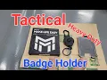 Tactical Heavy Duty ID Badge Holder
