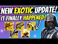 I NEVER Thought We d Get This UPDATE New Destiny 2 Features TWID News Free EXOTICS Solo Glitch