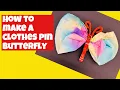 How to Make a Butterfly With a Clothes Pin and Coffee Filter