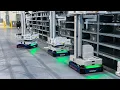 AI robots picking ecommerce orders in fully automated warehouse Brightpick