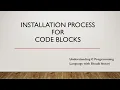Installation process of Code Blocks C Programming Intellect coding Shoaib Ansari