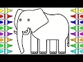 How to Draw Indian Elephant Coloring Pages For Baby