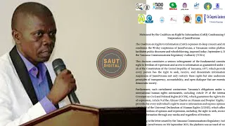 CoRI watoa tamko Jamii Forum Mwenyekiti MISA-TAN Edwin Soko atoa msimamo