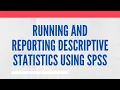 Download Lagu Menjalankan, Menafsirkan, dan Melaporkan Statistik Deskriptif menggunakan SPSS