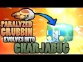 What Happens When A Paralyzed Grubbin Evolves Into Electric Type Charjabug In Pokemon Sun and Moon