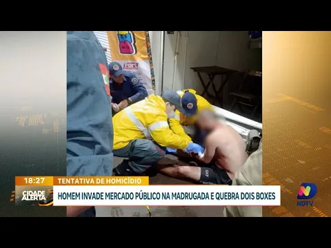 Invasão violenta no Mercado Público: segurança é alvo de tentativa de homicídio