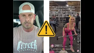 Making someone out to be a gym creep is NOT a funny prank! 😡😡😡