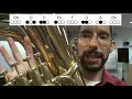 Concert B-Flat Major Scale - Euphonium and Baritone Horn Tutorial Note Map