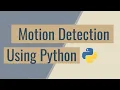 motion Detection using python
