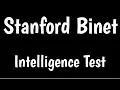Stanford Binet Intelligence Test