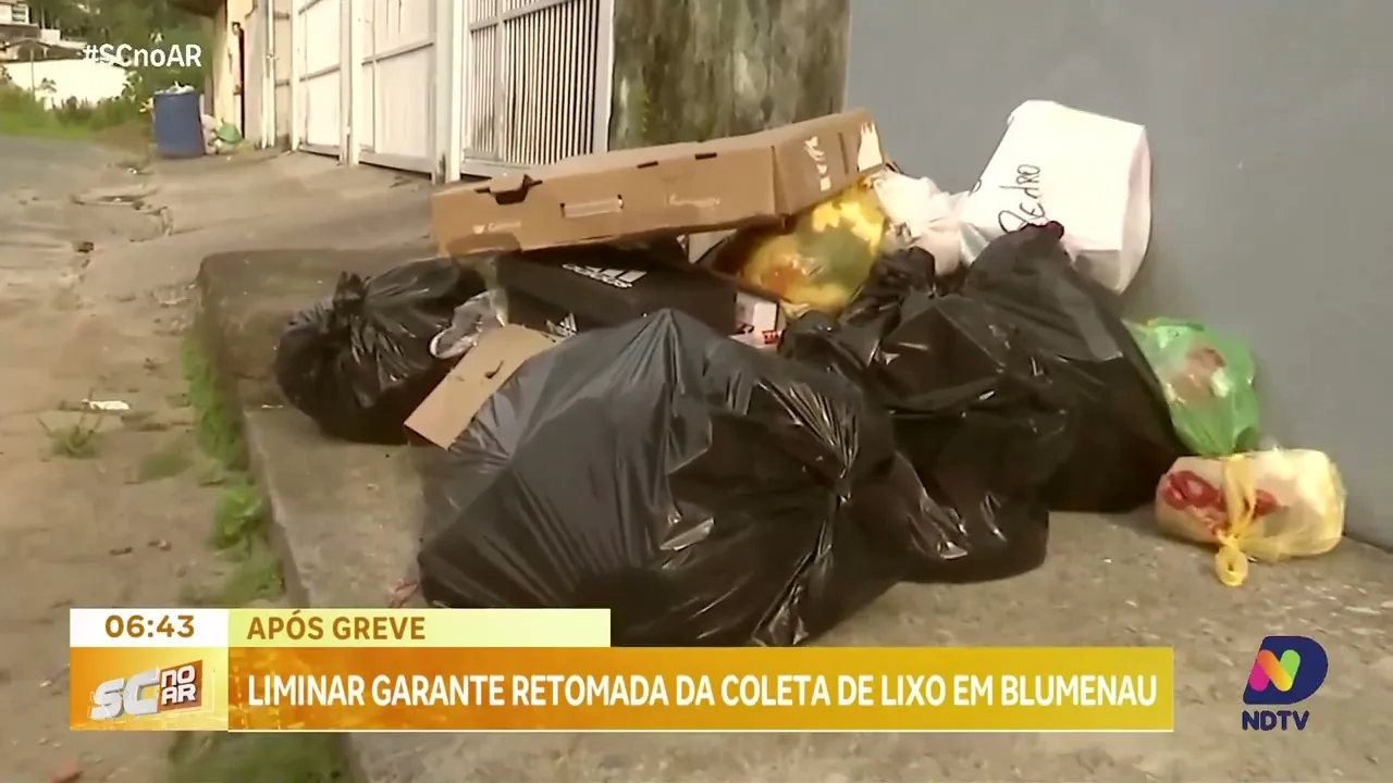 Justiça determina retomada da coleta de lixo em Blumenau após greve dos trabalhadores