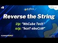 Python Program to Reverse a String using for loop - Hindi