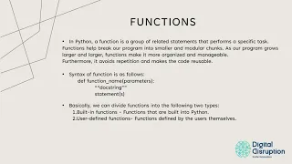5-Module-2 Session-3 Control Structures and Functions - Skill Up to Scale Up by DD