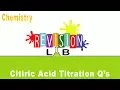 Exam Revision Citric Acid Titration 1