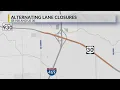Alternating lane closures begin on IN-930 US 30