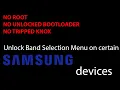 NO ROOT - CSC METHOD Unlock 2263 band selection menu on Samsung devices