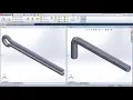 SolidWorks Training Practice Exercises for Beginners - 9 SolidWorks Swept Boss Base Tutorial