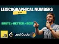 Lexicographical Numbers Javascript Fastest DFS One-Liner Solutions Explained Leetcode