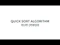 QUICK SORT ALGORITHM 2024 QUICK SORT ALGORITHM IN BANGLA