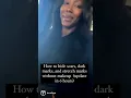 Black woman spray tan I love it Helps to hide scars stretch marks and gives an even glow